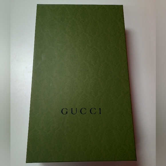 GUCCI Monogram Cordovan Lux GG Knee High Boots 36 Beige Cuir - Picture 12 of 12